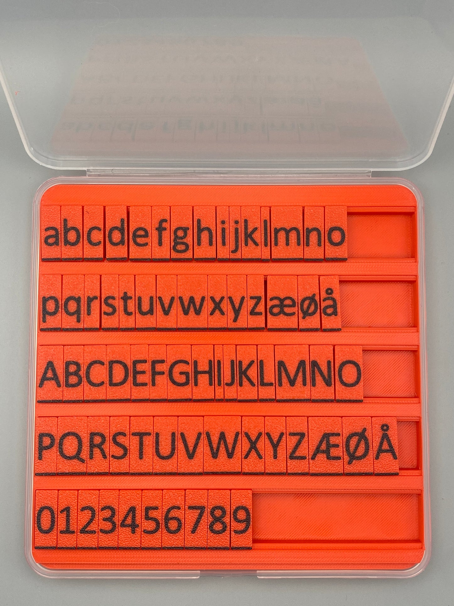 Letter Stamps – ABC Stamp Set (10mm height) – Font: Calibri